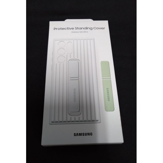 Samsung 三星 原廠 Galaxy S22 Ultra 立架式保護套 EF-RS908 白色 二手