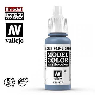 AV Vallejo 灰藍色 70943 Grey Blue 以色列藍IDF戰機模型漆水性漆壓克力顏料 Acrylic