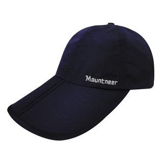 【Mountneer山林】 中透氣抗UV折帽 棒球帽 遮陽帽 鴨舌帽 休閒防曬帽 11H08-85 丈青色/野雁戶外