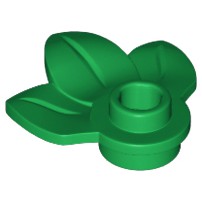樂高 LEGO 綠色 三葉 植物 樹葉 1x1 32607 6229130 街景 Green Plant Plate