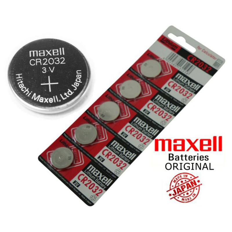 Cr32 Maxell 3v 鈕扣電池日產pokemon Go Plus 寶可夢計算機水銀電池現貨 蝦皮購物