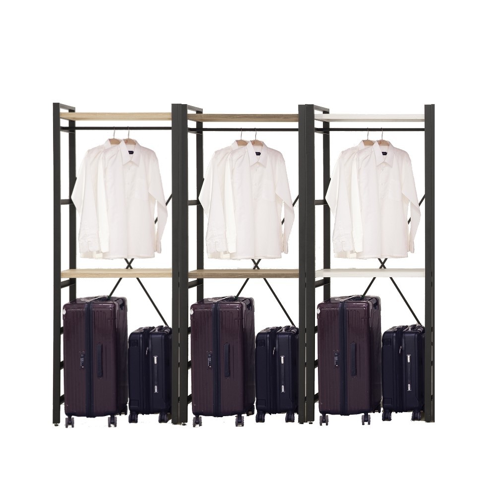 Diy 輕工業風鐵架行李箱架行李箱櫃層架收納櫃組合鐵架層架收納組合收納櫃yd米恩居家生活 蝦皮購物