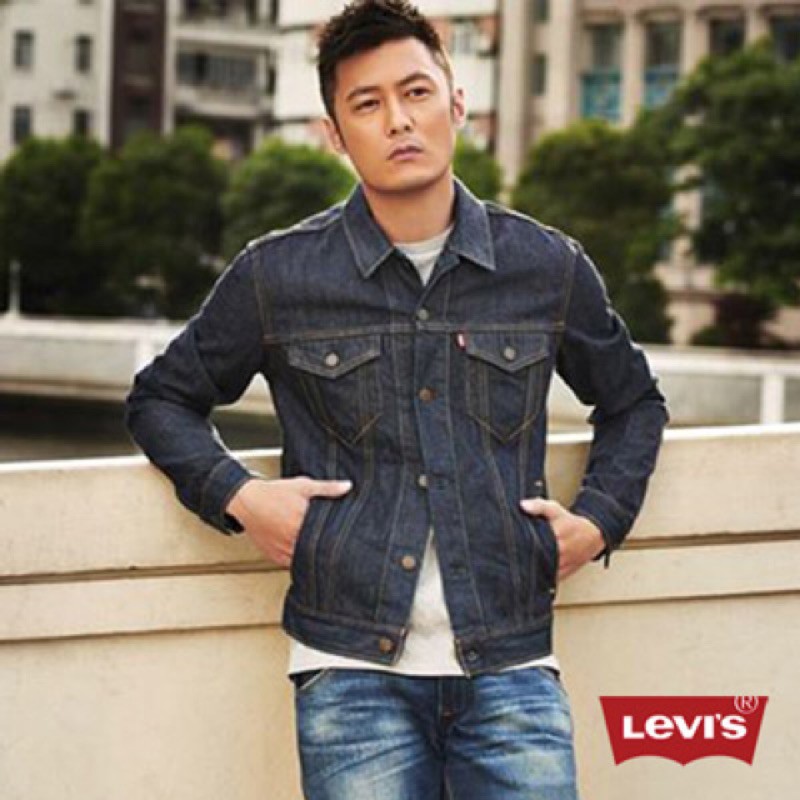 九成新 S號 余文樂代言款 Levis 男款 牛仔外套 Type3經典版型 經典原色 72334-0147