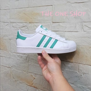 adidas 愛迪達 SUPERSTAR 小白鞋 白鞋 白色 綠標 綠色 蒂芬妮綠 皮革 防水 運動鞋 G27811