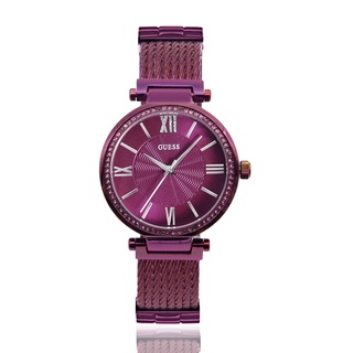 GUESS原廠平輸手錶 | 經典水鑽造型女錶 - 紫 W0638L6
