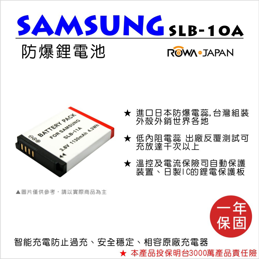 【3C王國】樂華 FOR SAMSUNG SLB-10A SLB10A 11A 電池 防爆 EX1 EX2 EX2F