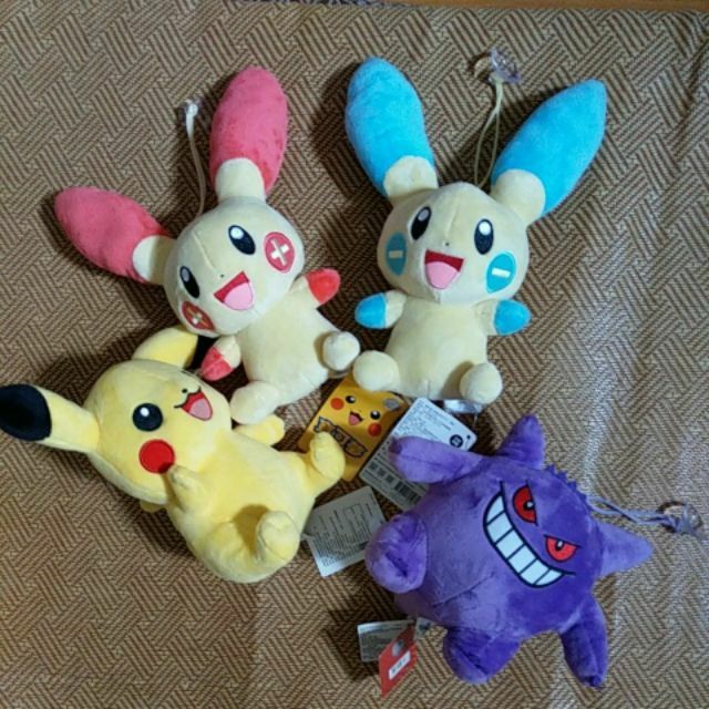 正版 精靈寶可夢 神奇寶貝 木木梟 火雉雞 妙蛙種子 耿鬼 正電拍拍 負電拍拍 皮卡丘 卡比獸 火斑喵 娃娃