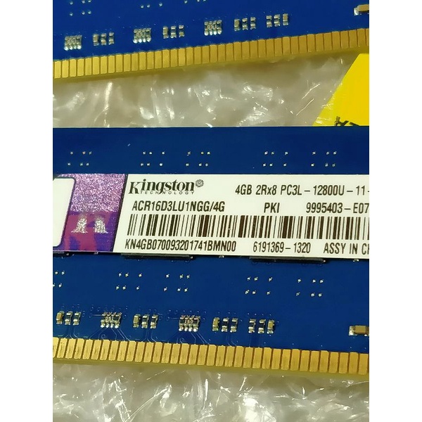 Kingston 金士頓 記憶體 內存條 DDR3L-1600  PCL-12800U 4g*2 桌機用 非筆電用