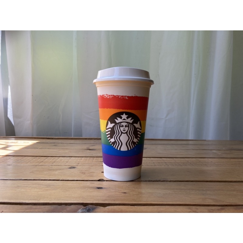 星巴克 Starbucks 2016限量六色彩虹冷水隨行杯