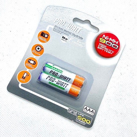 PRO-WATT 湯淺 Y-900AAA2 4號900mA充電池 (2入)