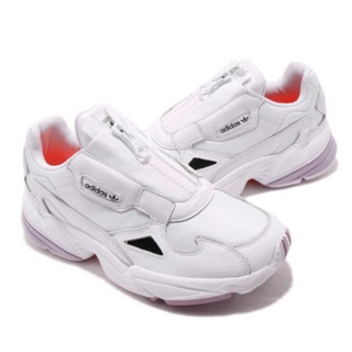 adidas Originals Falcon ZIP W 白 紫 EF2047 拉鍊 23~25cm 老爹鞋 女鞋05