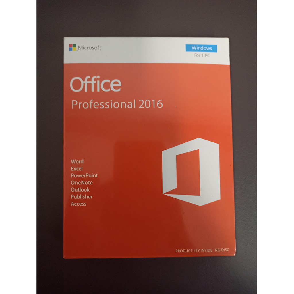 Office 16 專業版英文正版盒裝 支援win10 Win7 繁體中文序號金錀 蝦皮購物