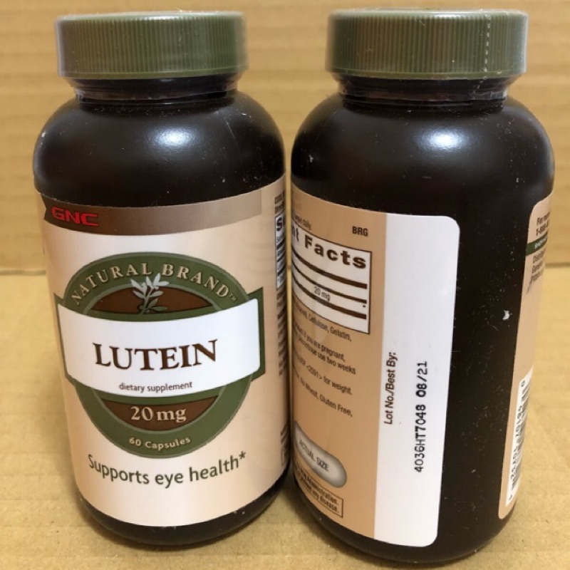 美國代購 GNC LUTEIN 20/40 葉黃素