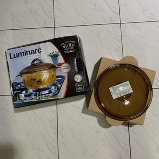 Luminarc 樂美雅 琥珀色 微晶耐熱透明雙鍋組2.5L 大容量 現貨一個