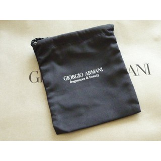 Giorgio Armani 亞曼尼(GA) 氣墊粉餅麻布套 時尚束口袋 尺寸約11*13cm