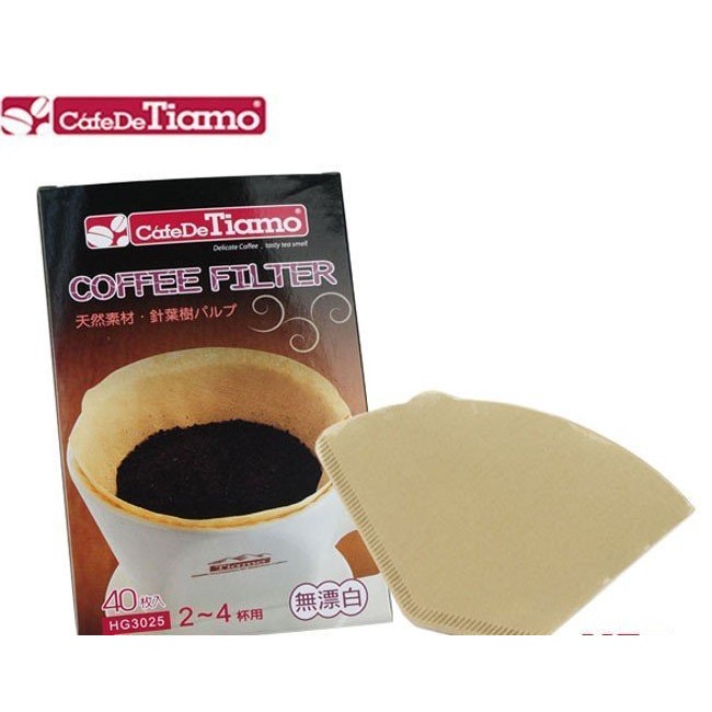Tiamo 102無漂白咖啡濾紙2-4人咖啡濾紙