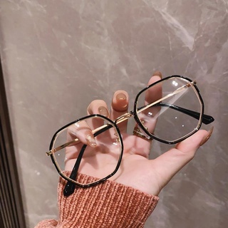 2022年新款韓版眼鏡架男多邊形素顏眼鏡框女時尚防藍光眼睛近視鏡