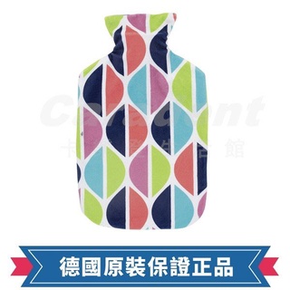 新款現貨！【卡樂登】保固兩年 德國原裝 Fashy 繽紛彩色半圓毛套 熱水袋/冰水袋 2L #67372