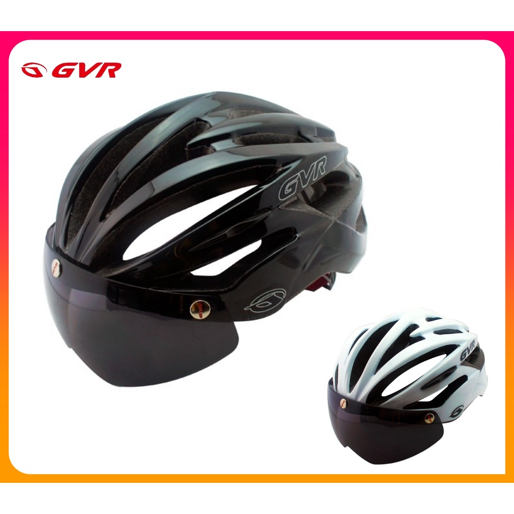 騎樂●另有優惠●公司貨●GVR G307V 自行車安全帽/素色系列/附暗黑抗UV鏡片/原色系列