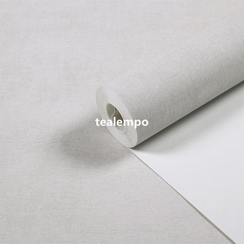 Tealempo 米白色米灰奶白煙灰無紡布墻紙防水美式復古北歐風臥室客廳壁紙壁纸墙纸壁贴墙贴居家翻新 蝦皮購物