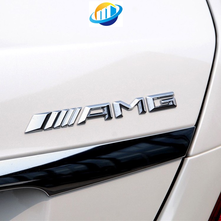 現貨Benz 賓士 AMG 金屬字母車標貼 車尾標 汽車後備箱車貼 汽車車標 車尾門車貼 車身貼標