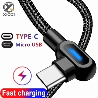 適用於 Samsung Xiaomi Type-C Micro USB 充電器數據線 90 度彎頭 Micro USB