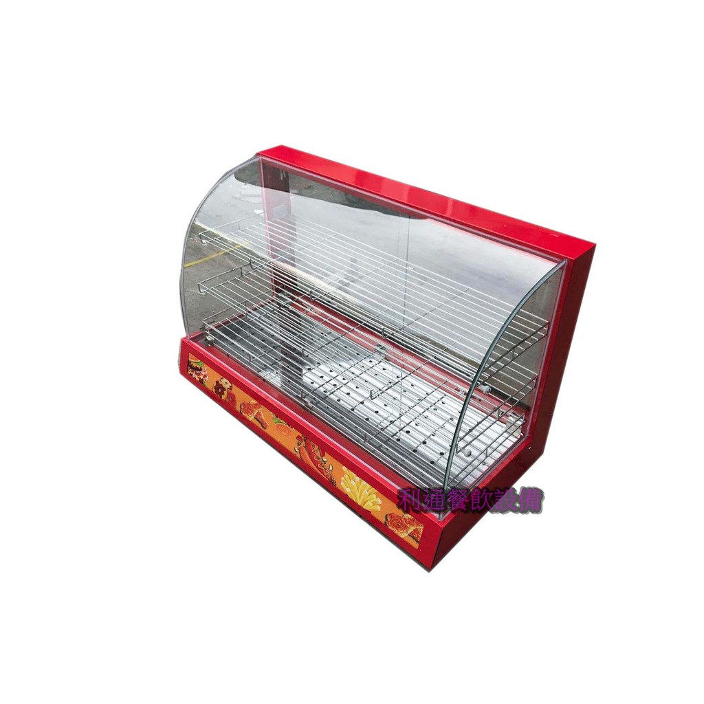 《利通餐飲設備》鋰奇蒙（紅）3P（大） 桌上型弧型保溫櫥 熱食保溫展示櫥 保溫台 保溫櫃 保溫箱 圓弧保溫台 保溫箱