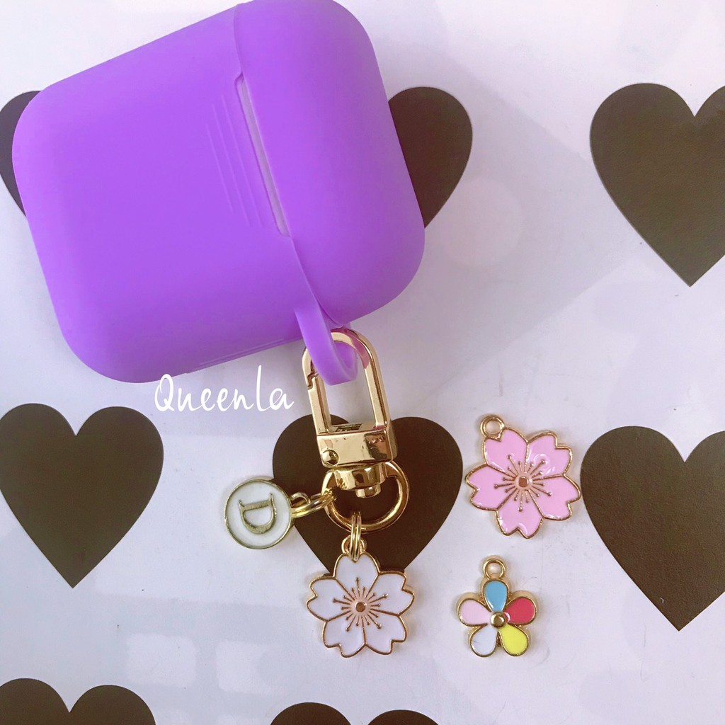 櫻花🌸  可愛五色小花～日式和風  合金配件 airpods耳機套配件 鑰匙圈