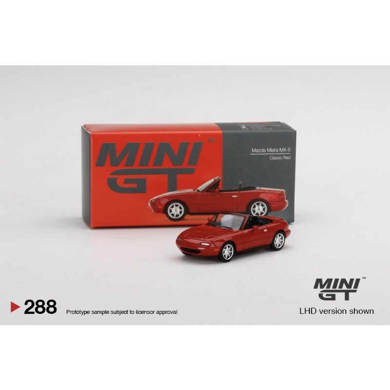 &lt;阿爾法&gt;MINI GT No.288 Mazda Miata MX-5 (NA) Classic Red