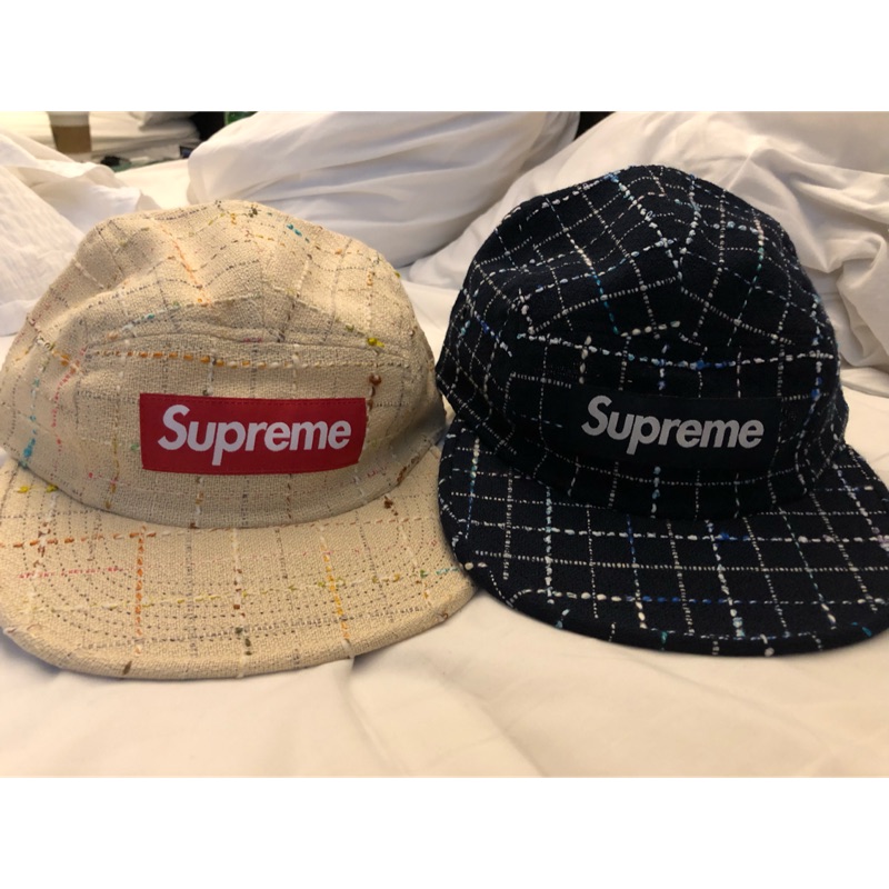 supreme boucle camp cap black