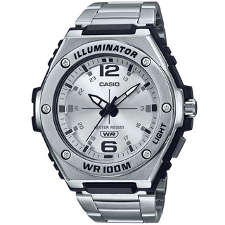 CASIO 卡西歐 數位/指標 金屬錶圈 簡約經典 MWA-100HD-7A