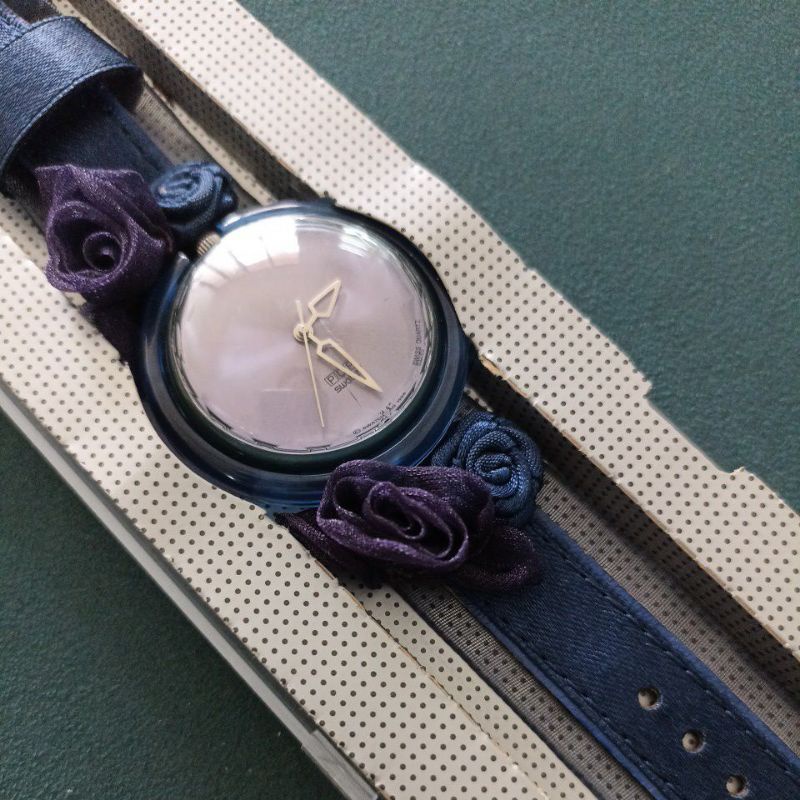 swatch玫瑰花手表全新收藏,末使用