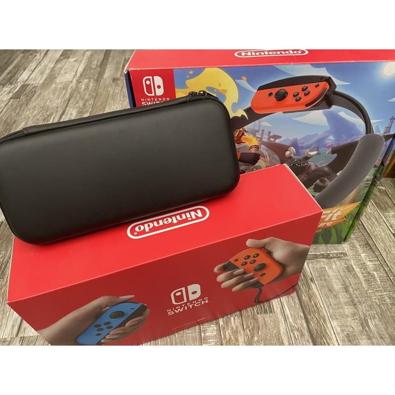 Nintendo Switch 主機+健身環+動森+馬力歐賽車