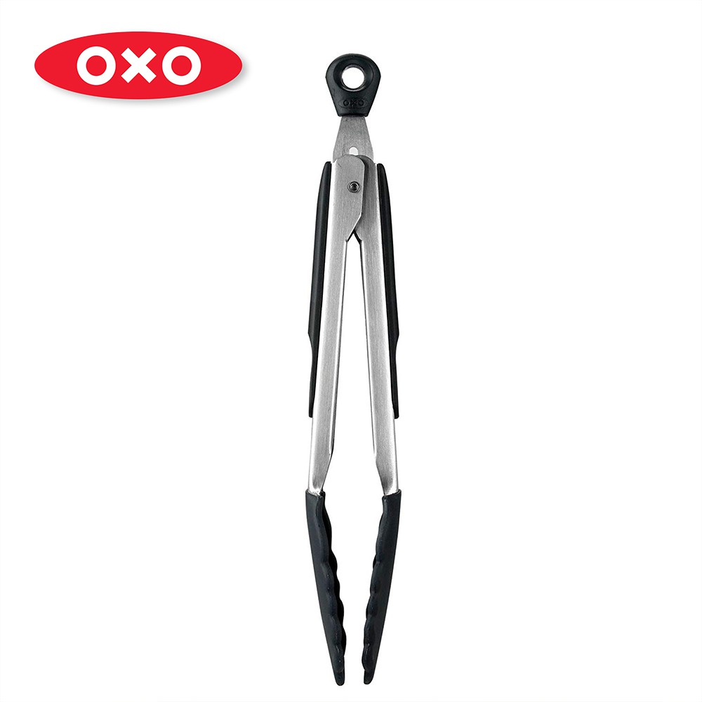 美國【OXO】好好握9吋矽膠餐夾/料理夾