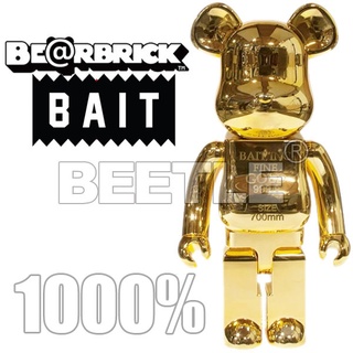 BEETLE BE RBRICK BAIT GOLD BAR BEARBRICK 庫柏力克熊 金磚 鍍金 1000%