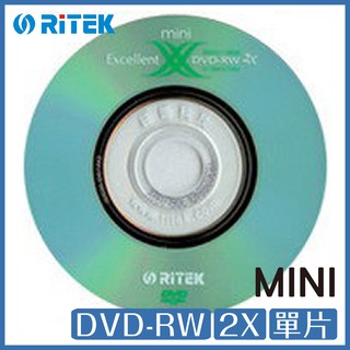 錸德 Ritek mini DVD-RW 2X 8公分 一盒10片 DVD 光碟
