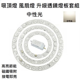 LED 吸頂燈 風扇燈 圓型燈管改造燈板套件 圓形光源貼片 2835 led燈盤 不刺眼 無暗區 中性光 訂製款