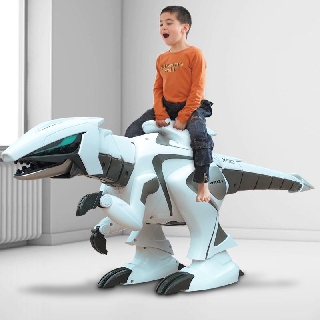 爆款推薦兒童遙控恐龍玩具男孩電動大號卡羅智能霸王龍仿真動物機器人模型