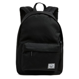 Herschel Supply Classic Mid 中型 黑色 全黑 帆布 紅白條紋 經典 大學 書包 後背包 現貨