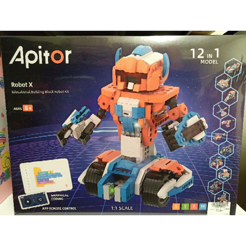Apitor 樂學程式積木 Robot X 二代最新款 百變積木套組 Scratch steam