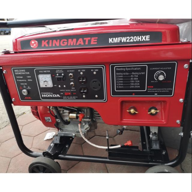 HONDA本田引擎 發電機 電焊機 KINGMATE 金帝 KMFW220HXE手拉/電動啟動