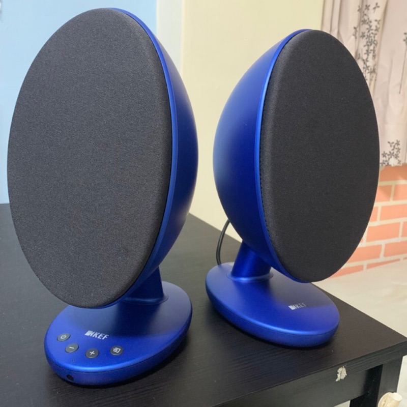 （不二價）KEF EGG 藍芽喇叭 9成新 藍色款 2018/7月義大世界集雅社購入