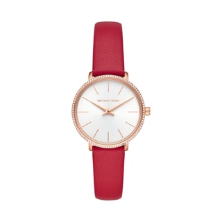 【Michael Kors】Pyper典雅氣質晶鑽時尚腕錶-紅 MK2869
