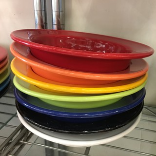 【大正餐具批發】台灣製 厚款陶瓷沙拉湯碗 西式湯盤 瓷盤