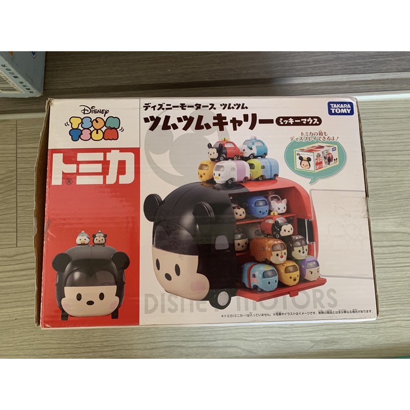 二手迪士尼 米奇造型收納車 tomica 貨櫃車造型收納 多美汽車 Tsum Tsum 小貨車造型 展示貨櫃車 置物