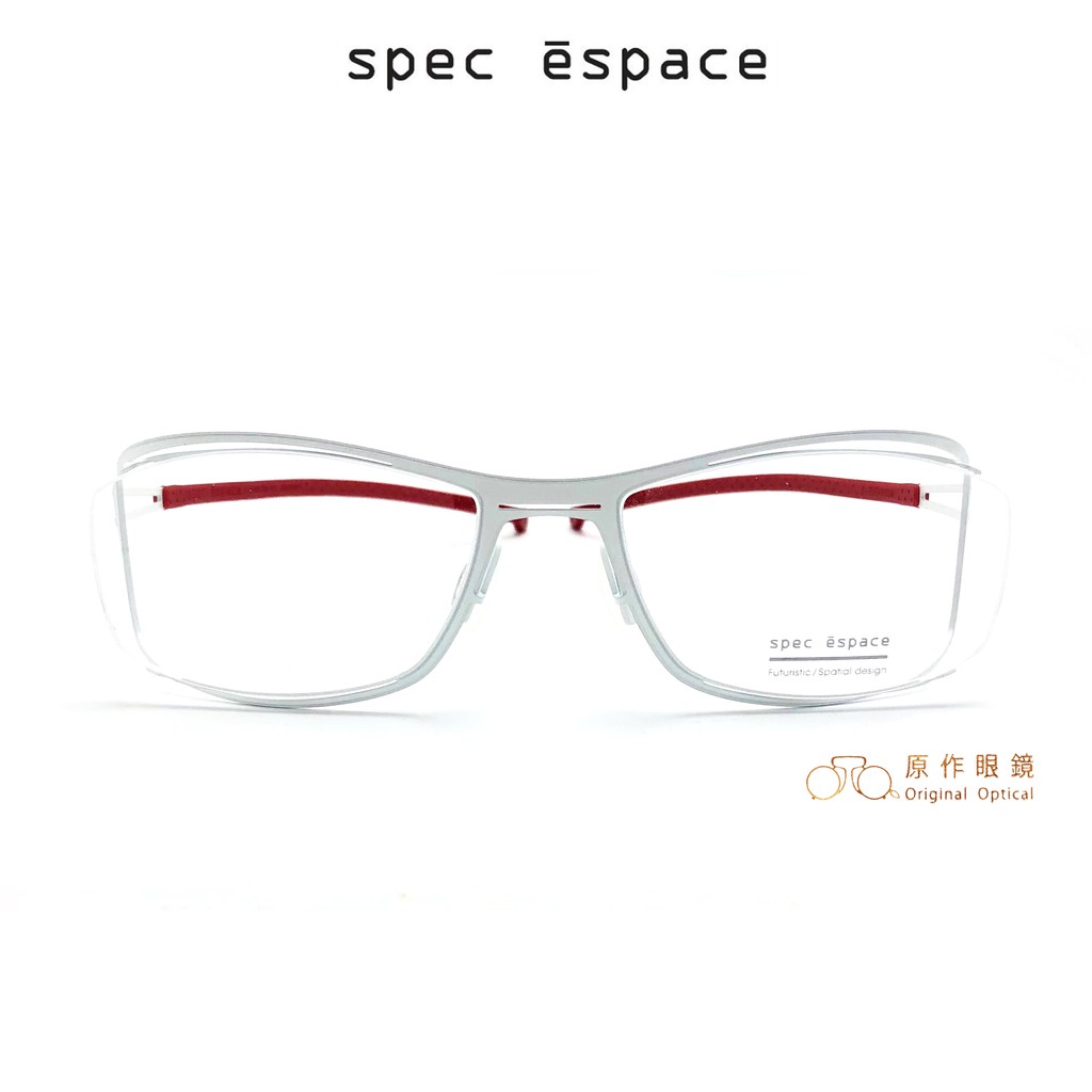 spec espace 眼鏡 ES-6094 CTS (白/紅) 日本 鏡框 鏡架 西野正美【原作眼鏡】