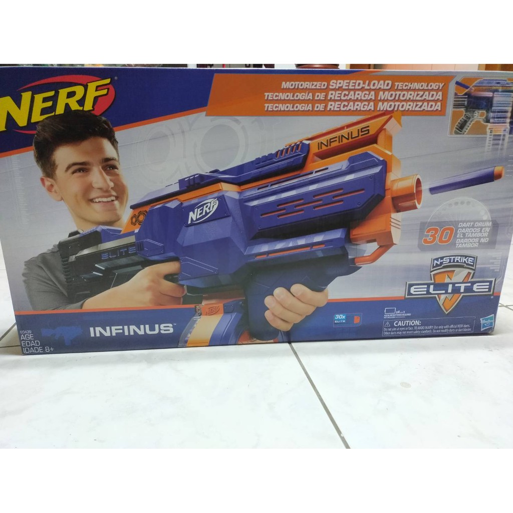 NERF infinus n-strike elite 現貨 菁英系列 孩之寶代理 無限衝鋒 吸入式填充彈 配30發彈股