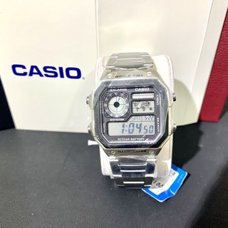 【CASIO】十年之旅世界城市數位錶 100米防水 運動錶AE-1200WHD-1A 電子錶 原廠保固