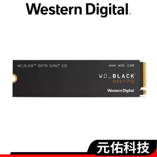 WD威騰 黑標 SN770 SSD固態硬碟 500G 1TB 2TB NVMe M.2 2280 Gen4 PCIex4