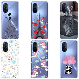 華為 Nova Y70 手機殼矽膠可愛卡通華為 NovaY70 外殼軟 TPU 保護套
